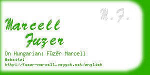 marcell fuzer business card